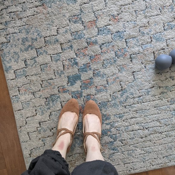 COPY - Tan Block-heel, Ankle-Strap sandles - Picture 4 of 4